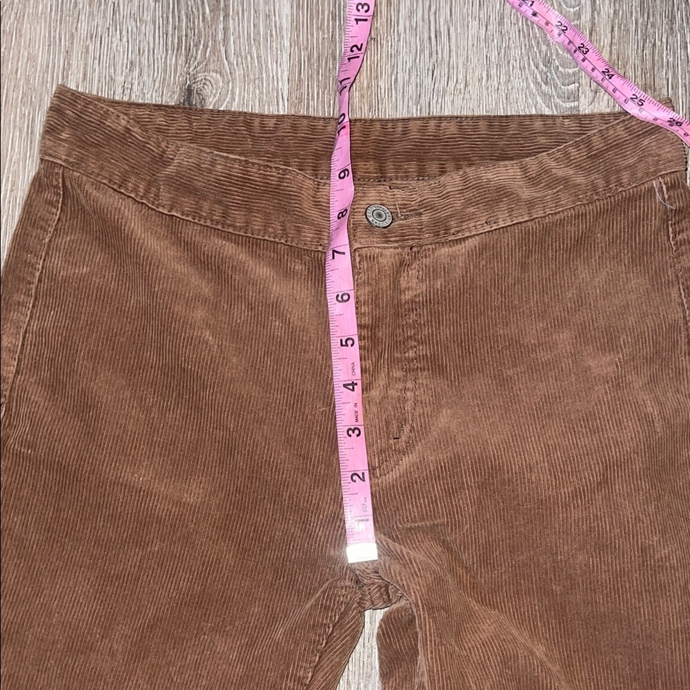 Brandy Melville Brown Corduroy Flare Jeans - Picture 4 of 8